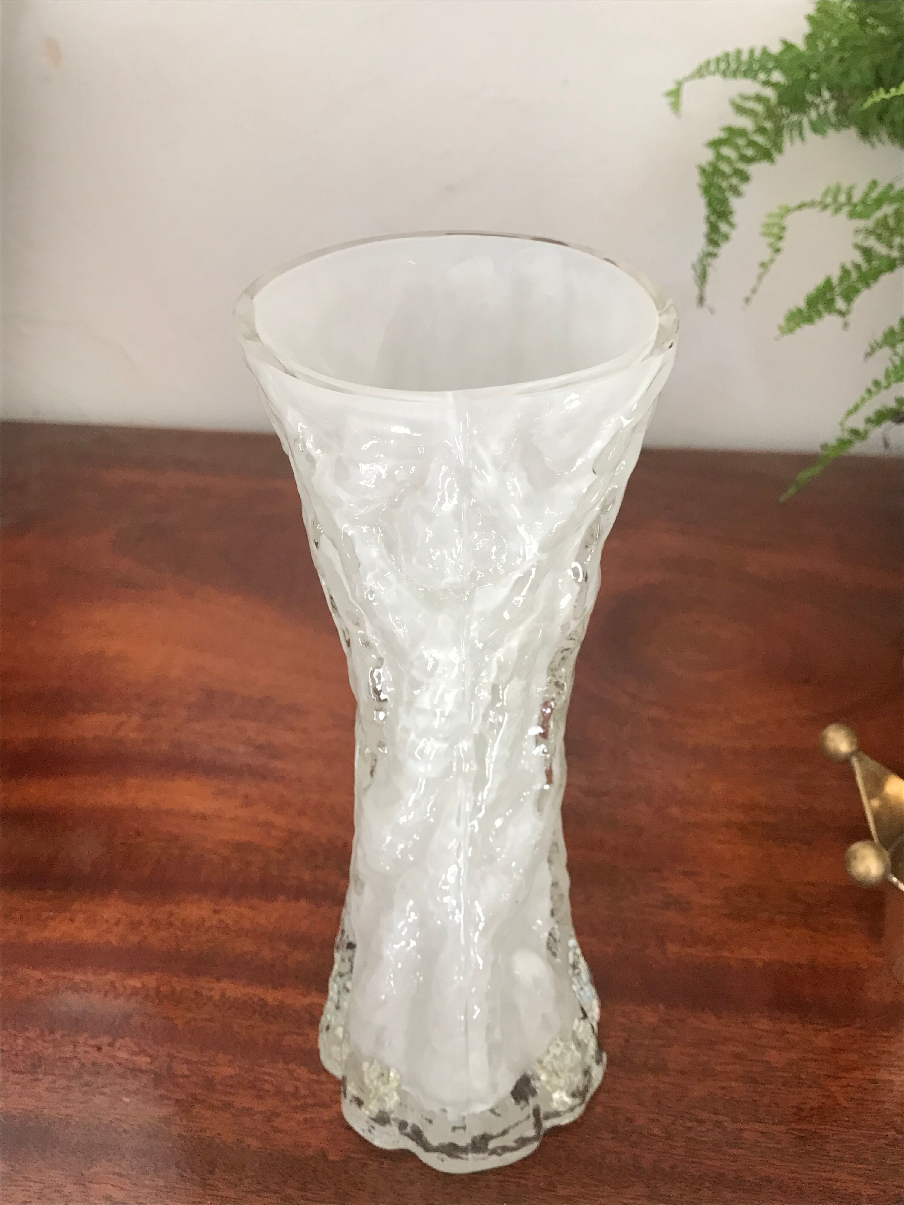 Vase en verre vintage par ingrid glashütte vintage Selency