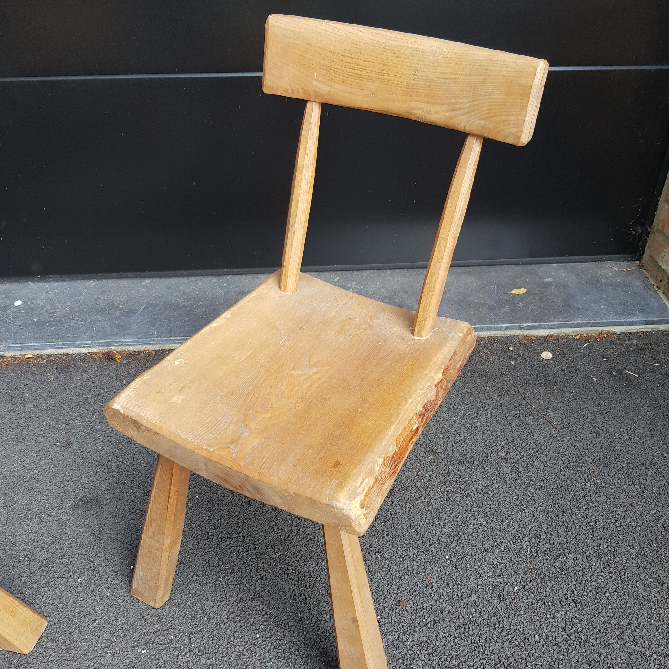 Duo de chaises brutalistes, années 60