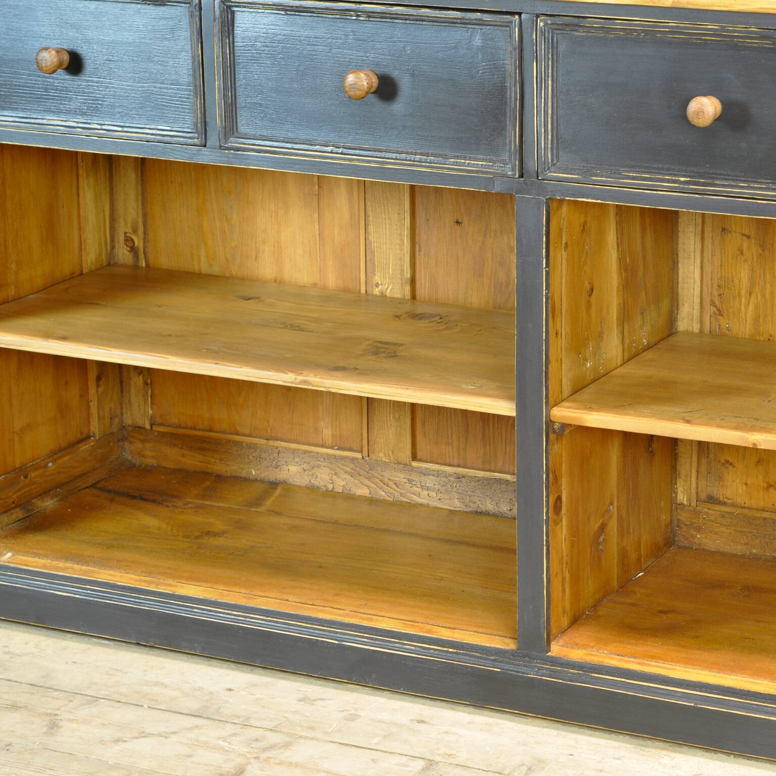 Large pine shopcounter, 1930’s