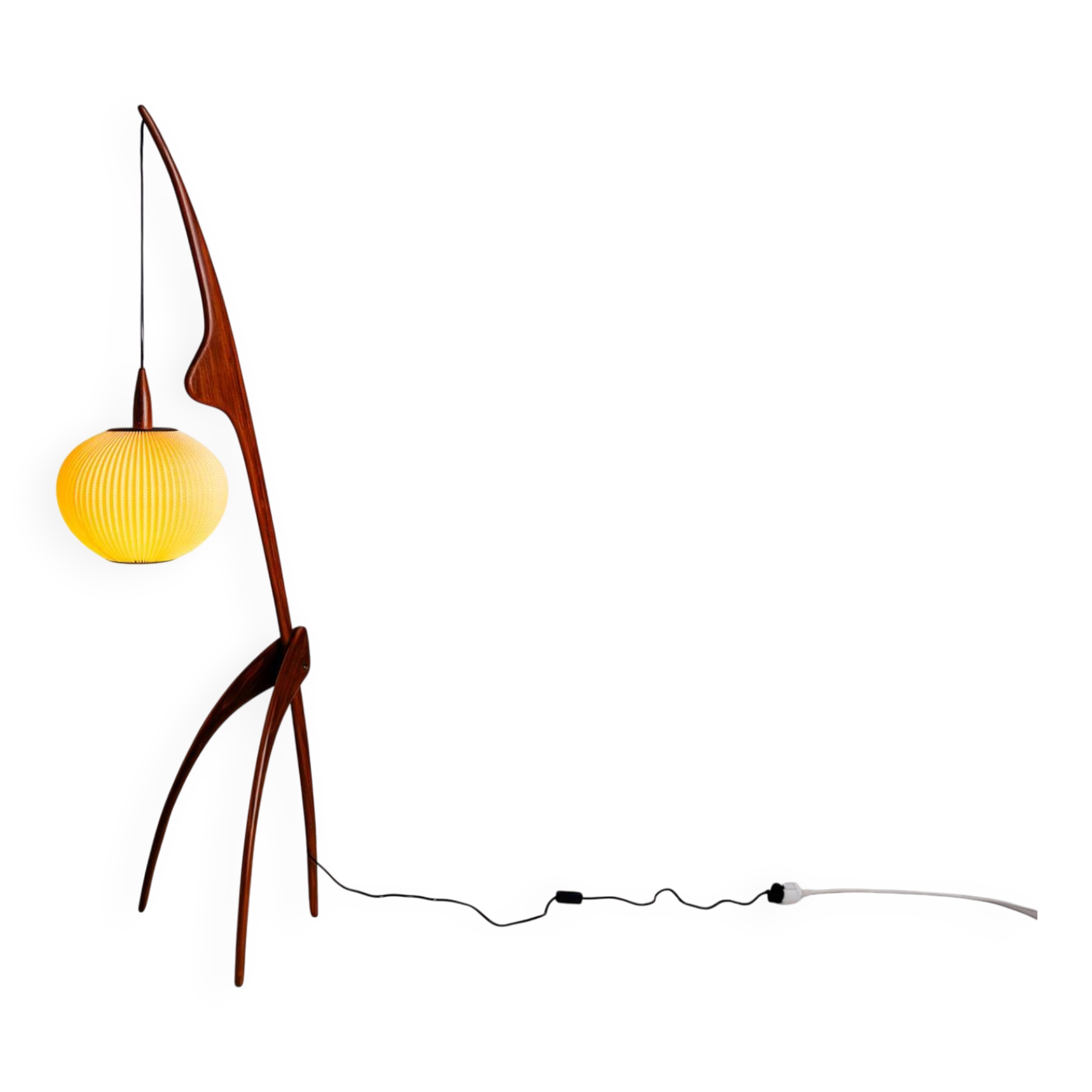 Floor lamp Praying Mantis by Rispal, France, 1950s