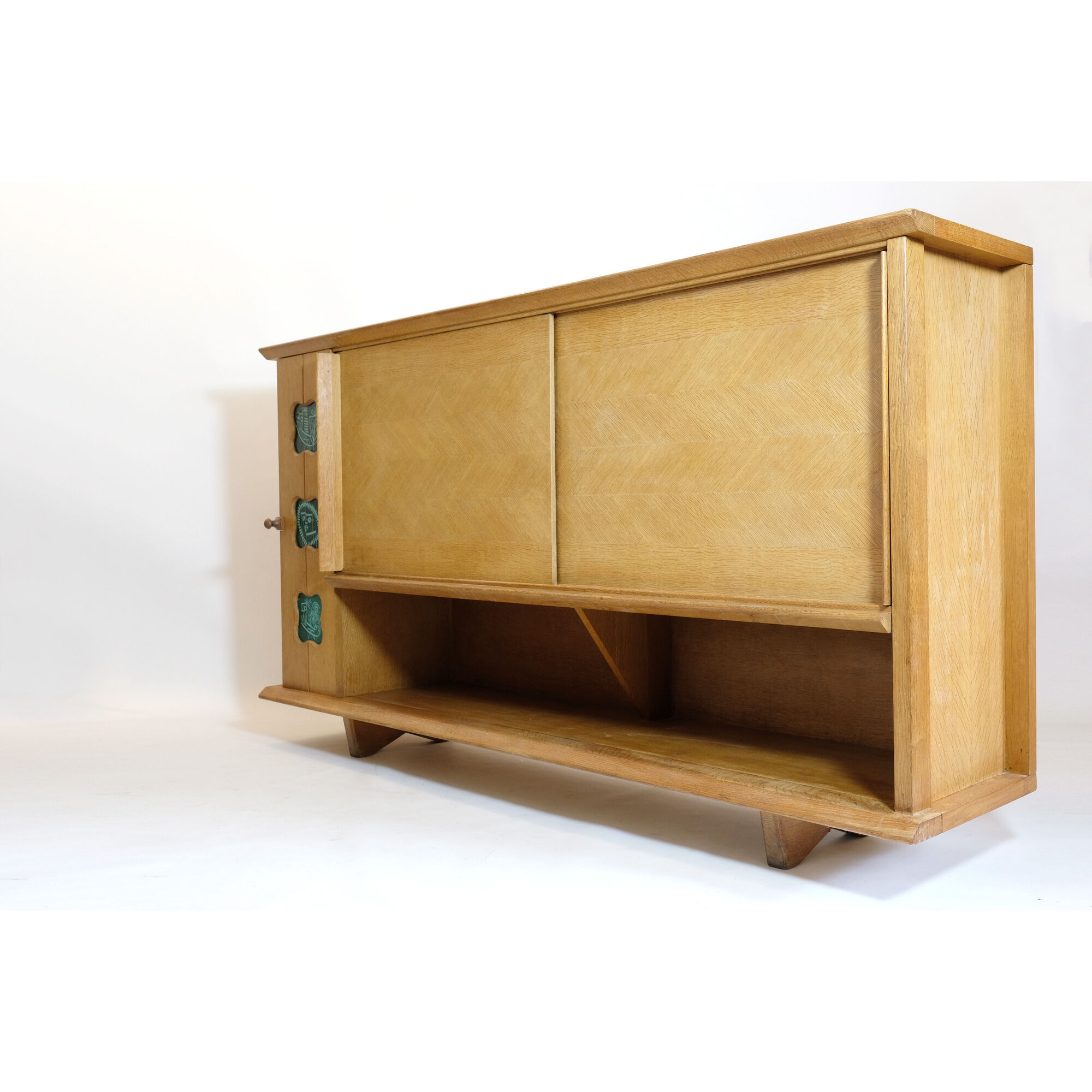 Robert Guillerme & Jacques Chambron, sideboard en chêne, Votre Maison, 1960-1970.