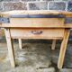 Old butcher's bill in solid beech