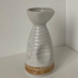 Japanese sake decanter that can form an enamelled porcelain vase or saucière