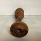 Large turned wooden candlestick