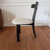 Set of 4 Oak "T-Shape" dining chairs