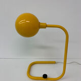 Mid-century design yellow tubular table lamp, 1970’s