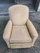 Fauteuil club velours 1970