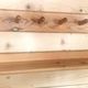 Set of 1 coat hook and 1 wall shelf in Pine from the 1970s.