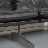 Fabricius & Kastholm Bo-Ex Set BO-562 leather sofa and BO-561 armchair 1960