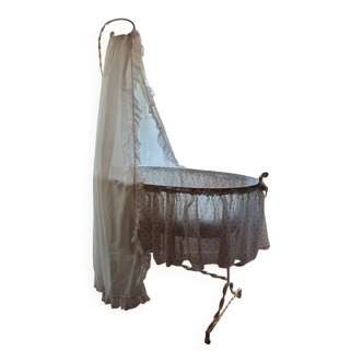 Vintage wrought iron cradle