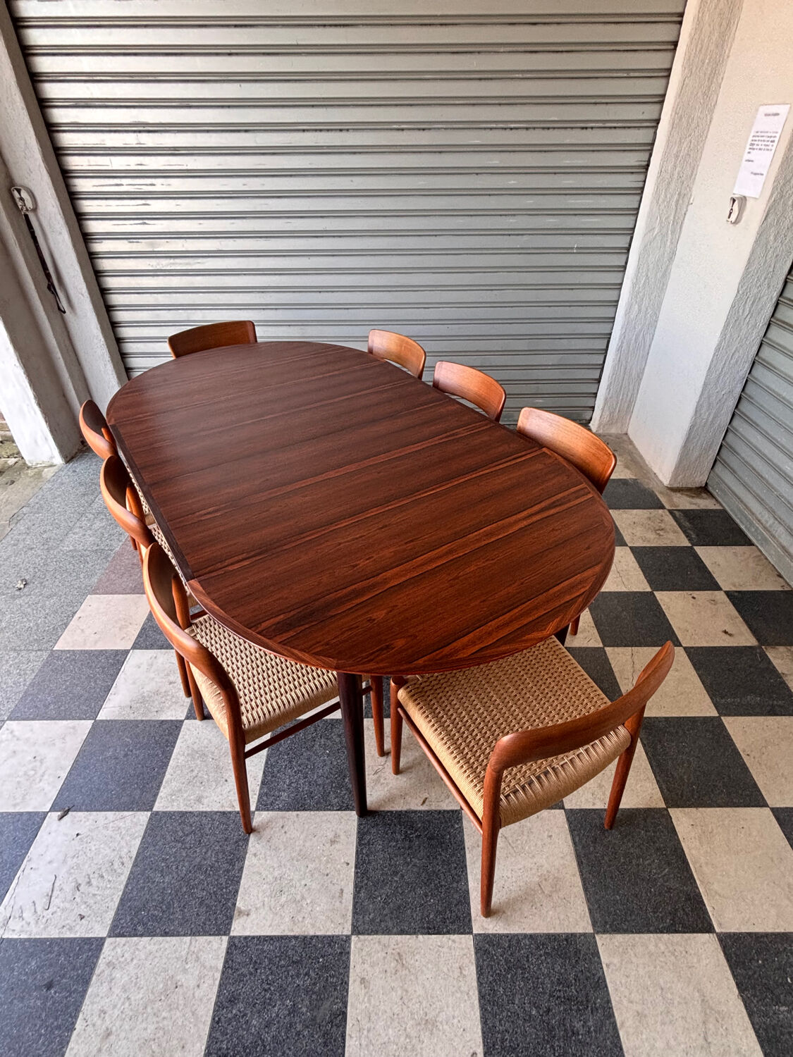 Table Arne Vodder en palissandre