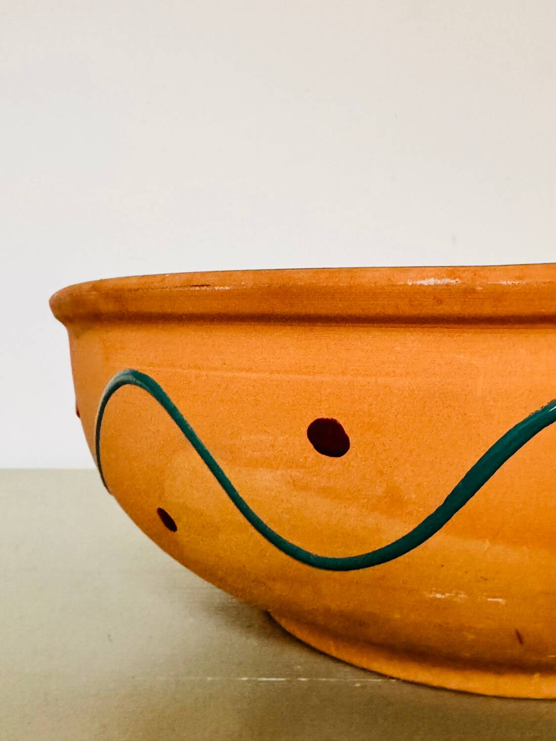 Large Terra Cotta Salad Bowl