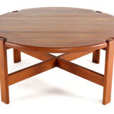 Niels Bach solid teak coffee table - danish design mid century modern