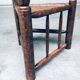 Brutalist Carved Oak Tripod Monk Chair, Sweden, 1930s