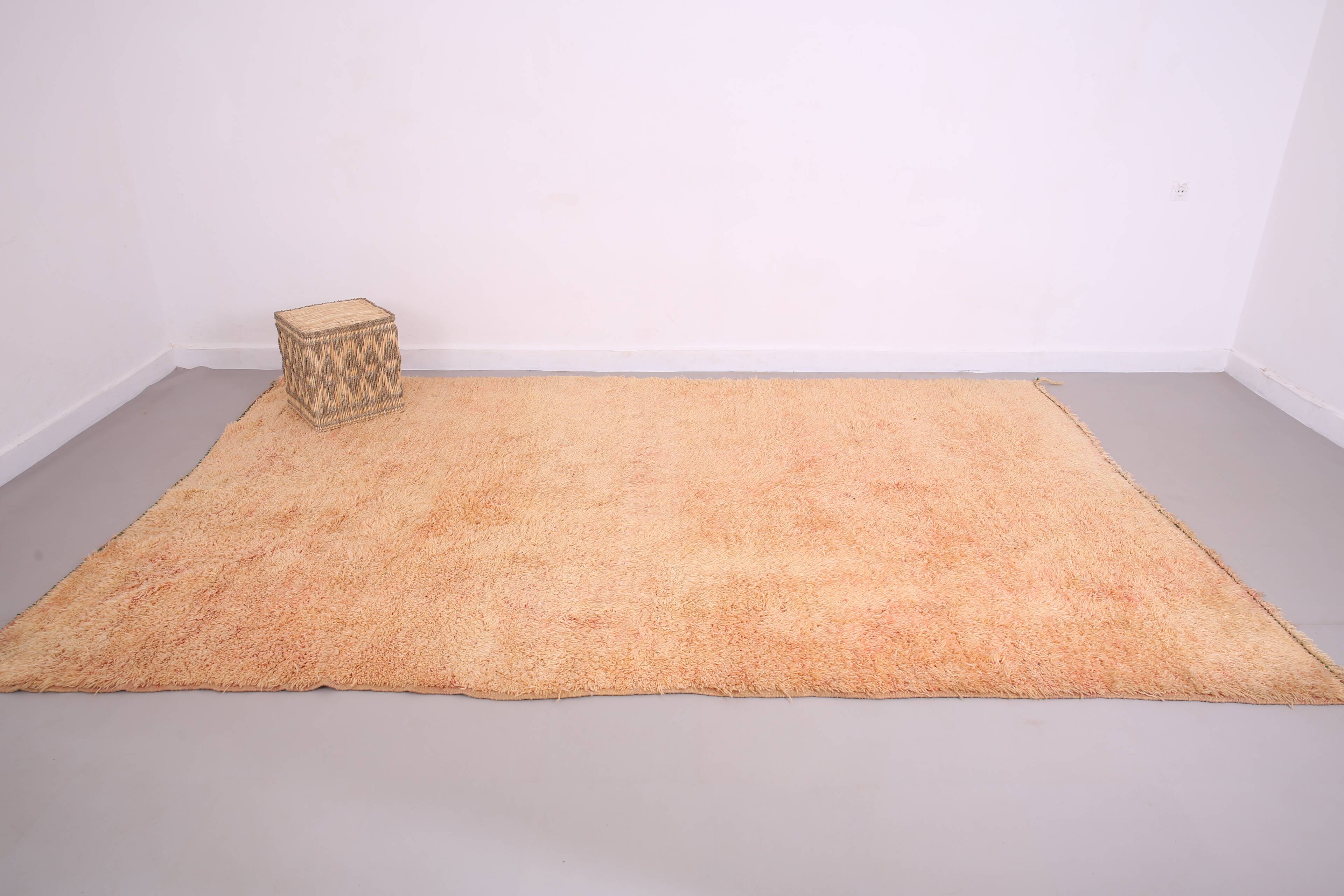 Vintage Moroccan Rug 215 x 336 cm - Handmade Moroccan Rug - Old Berber Rug