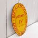 Enameled plaque License IV department of Moselle