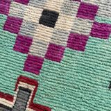 Large Moroccan Berber Carpet Boujad in Wool ideal Salon,