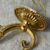 Bronze and onyx stone wall lights