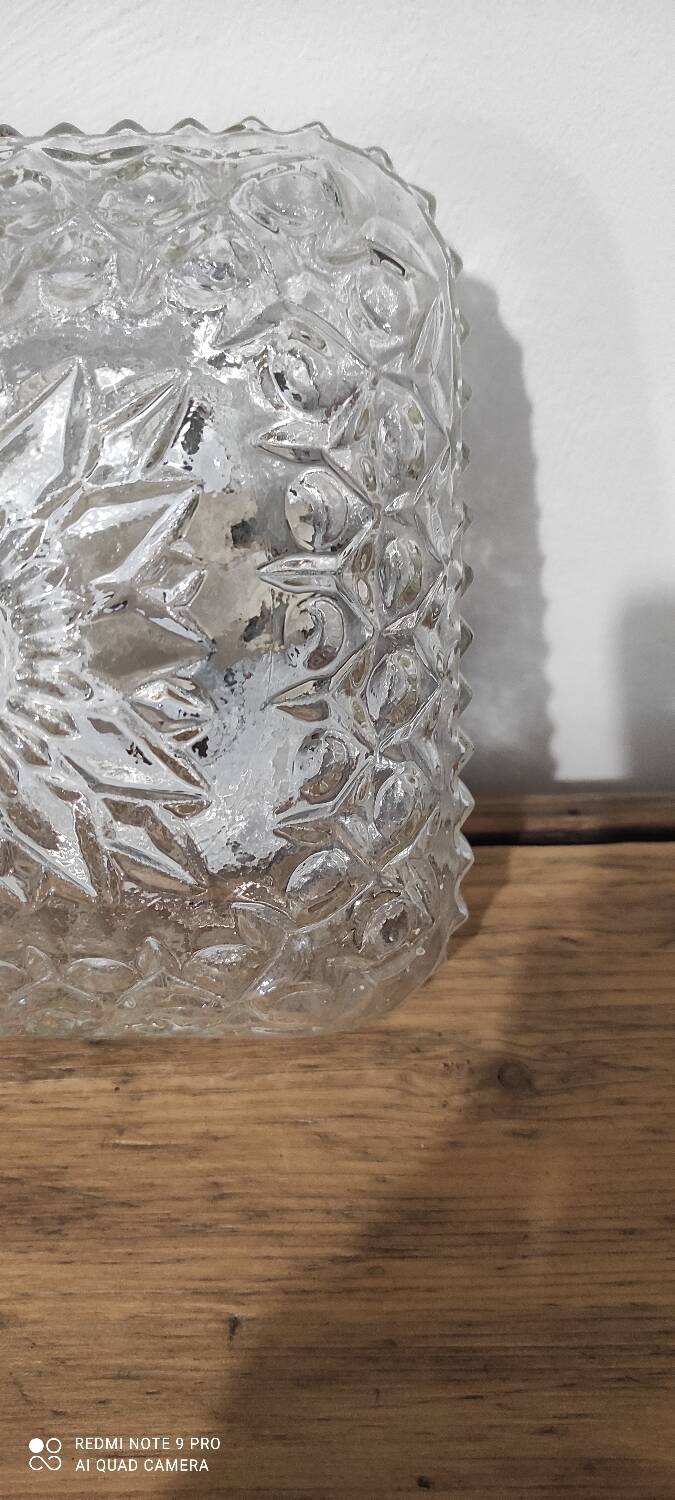 Duo vintage glass ceiling light