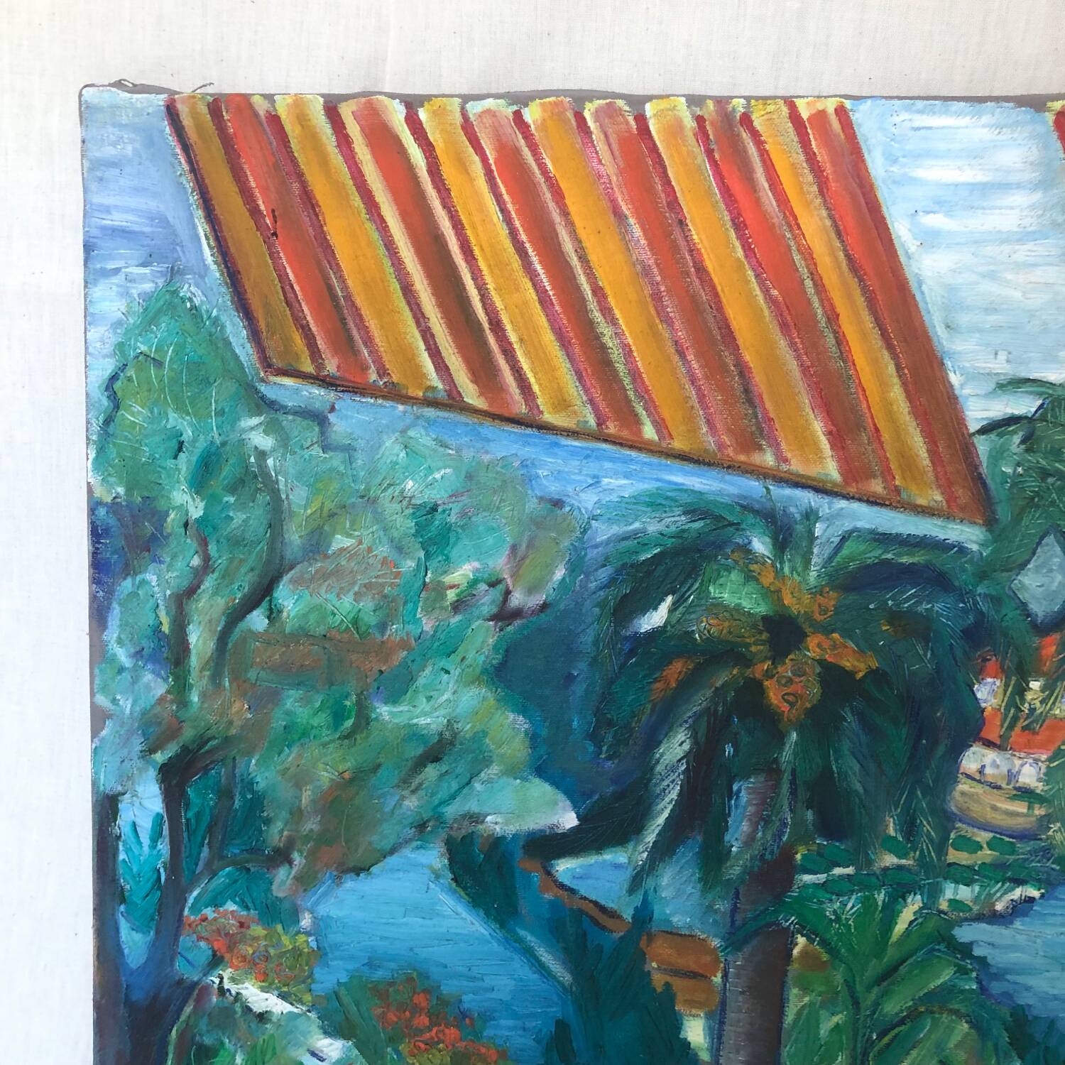 Palm tree painting