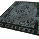 Handmade Unique Anatolian 1970s 214 cm x 311 cm Black Rug