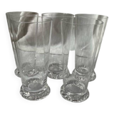 Large Daum crystal glasses Kim model