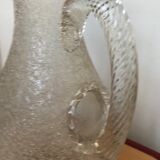 Frosted effect crystal pitcher from baccarat