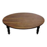 Table basse ovale en bois