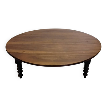 Table basse ovale en bois
