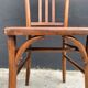 Ensemble de 4 chaises de bistrot en bois courbé
