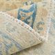 Sky Blue Hand Knotted Antique Vintage Persian Tabriz Rug, 293x407 Cm