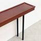 Elégante console italienne en bois et métal