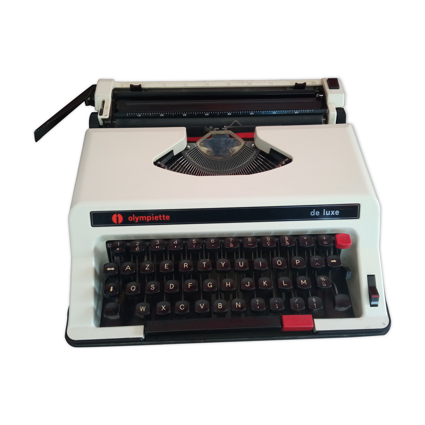 Luxury Olympiette Portable Typewriter White