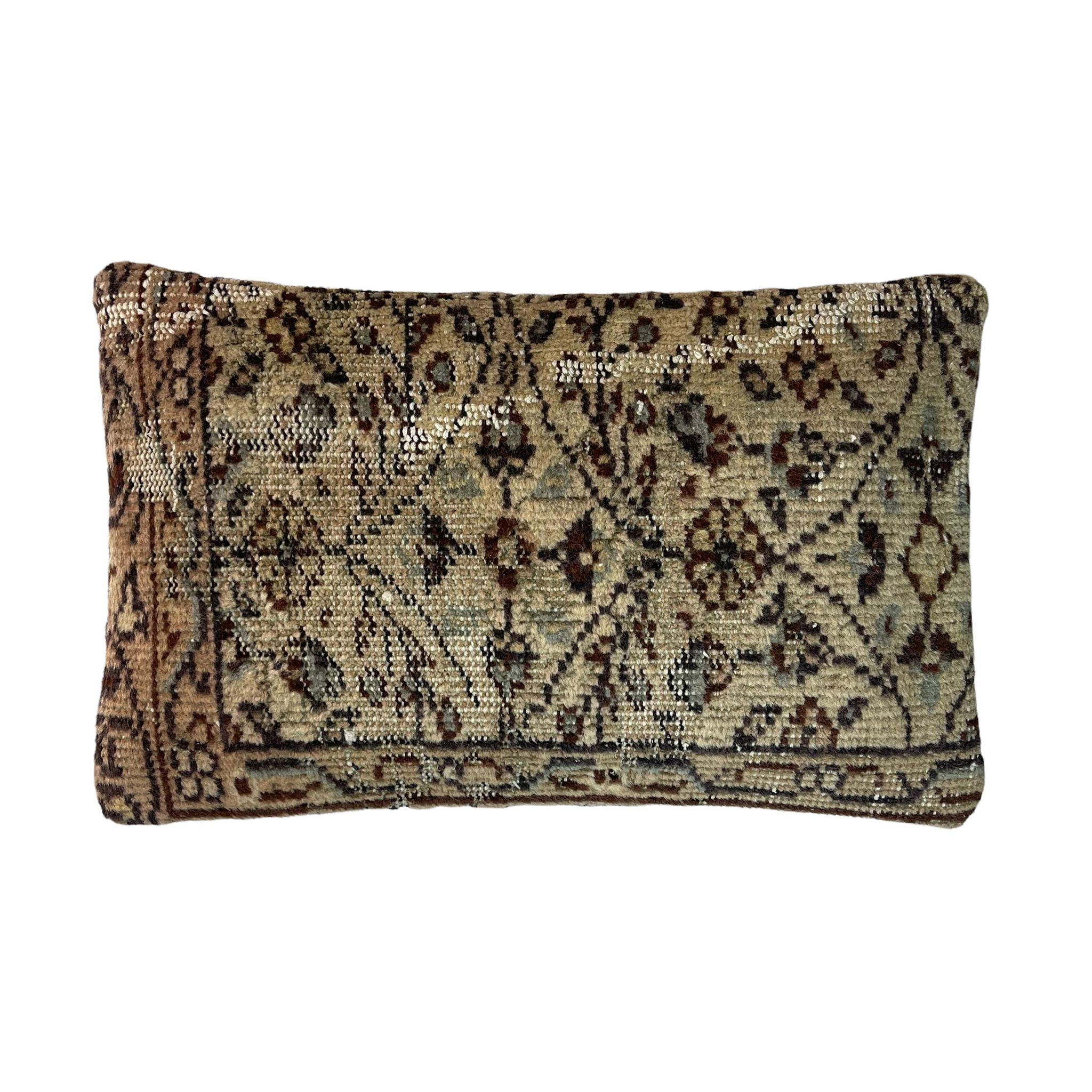 Housse de coussin de tapis turc vintage