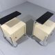 Set of 2 tubular bedside tables from the 50s