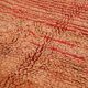 Orange Vintage Moroccan Rug 139 x 190 cm - Berber Rug - Handmade Wool Rug