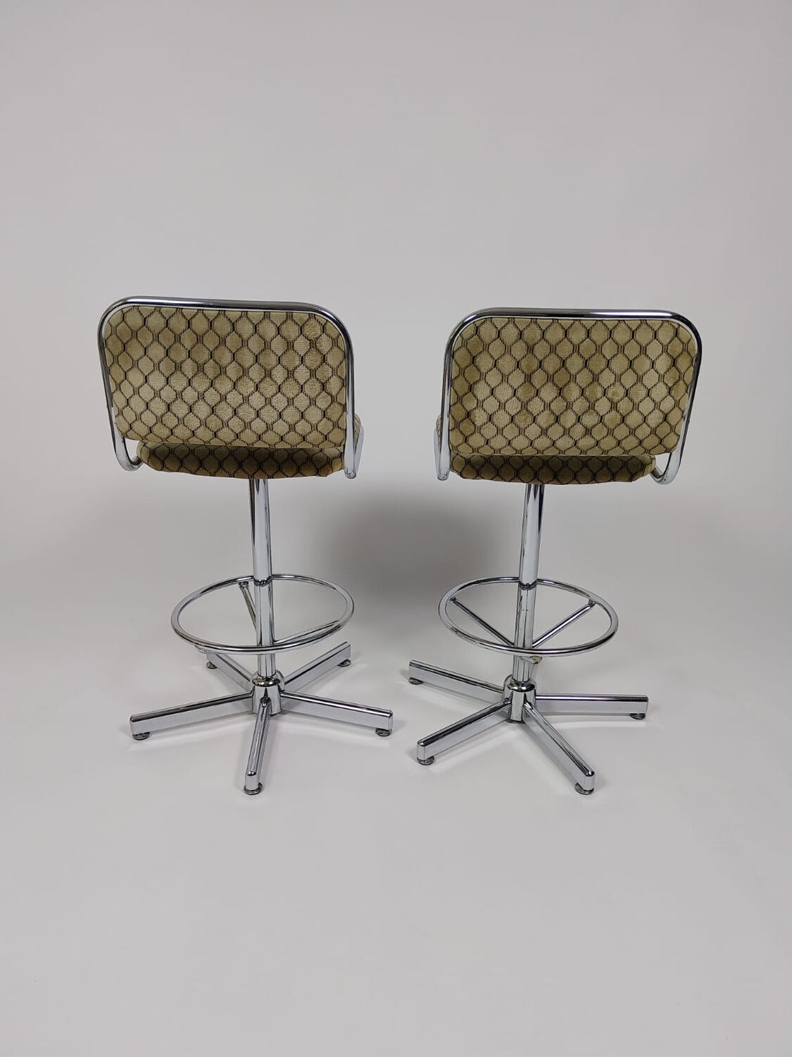 Vintage chrome bar stools