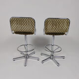 Vintage chrome bar stools