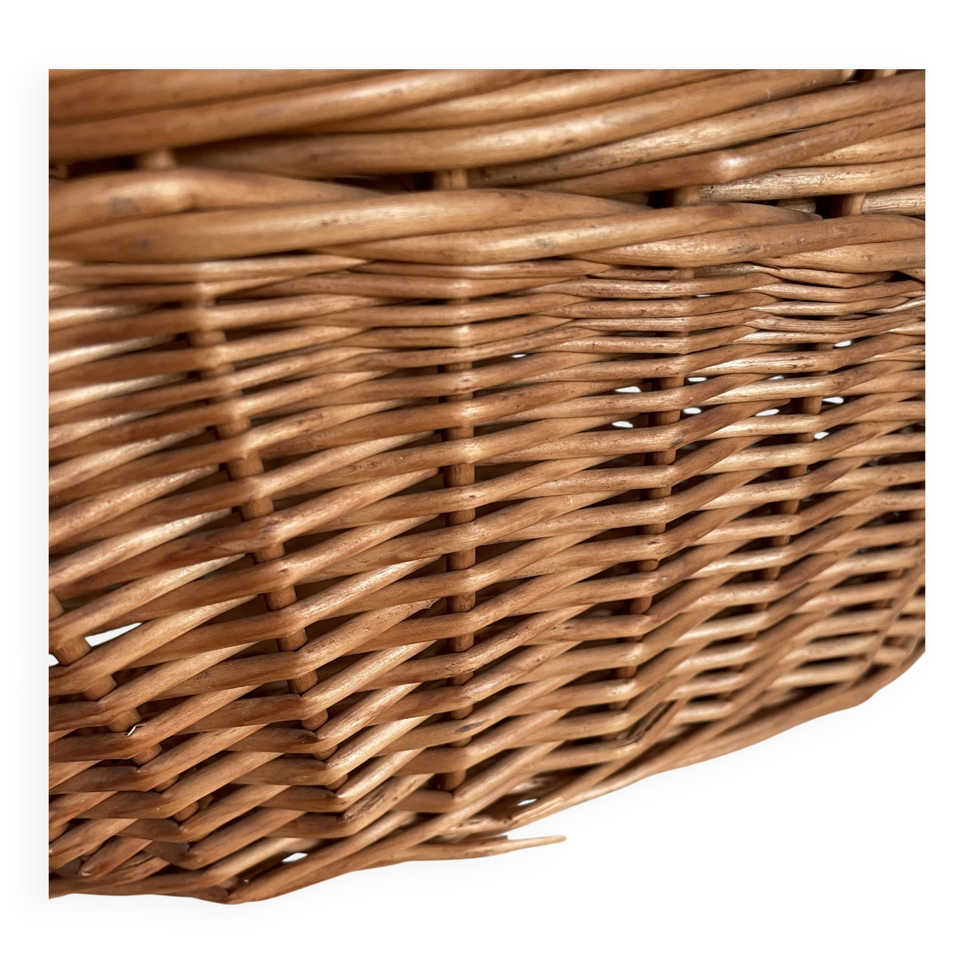 Domed wicker basket