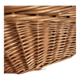Domed wicker basket