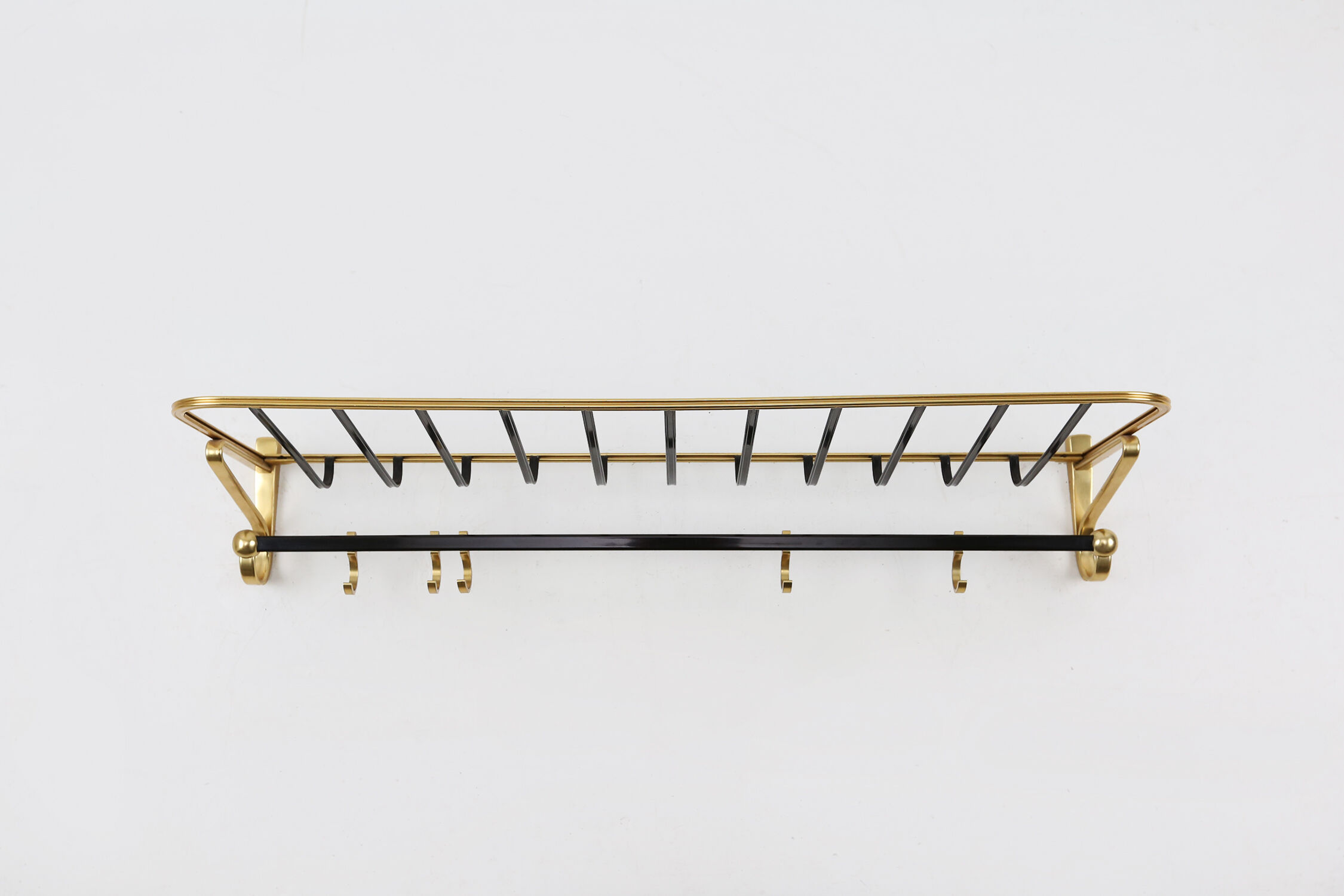 Gold color coat rack, 1960's
