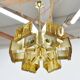 Mid-century design brass and resin pendant, 1960s / Hungary