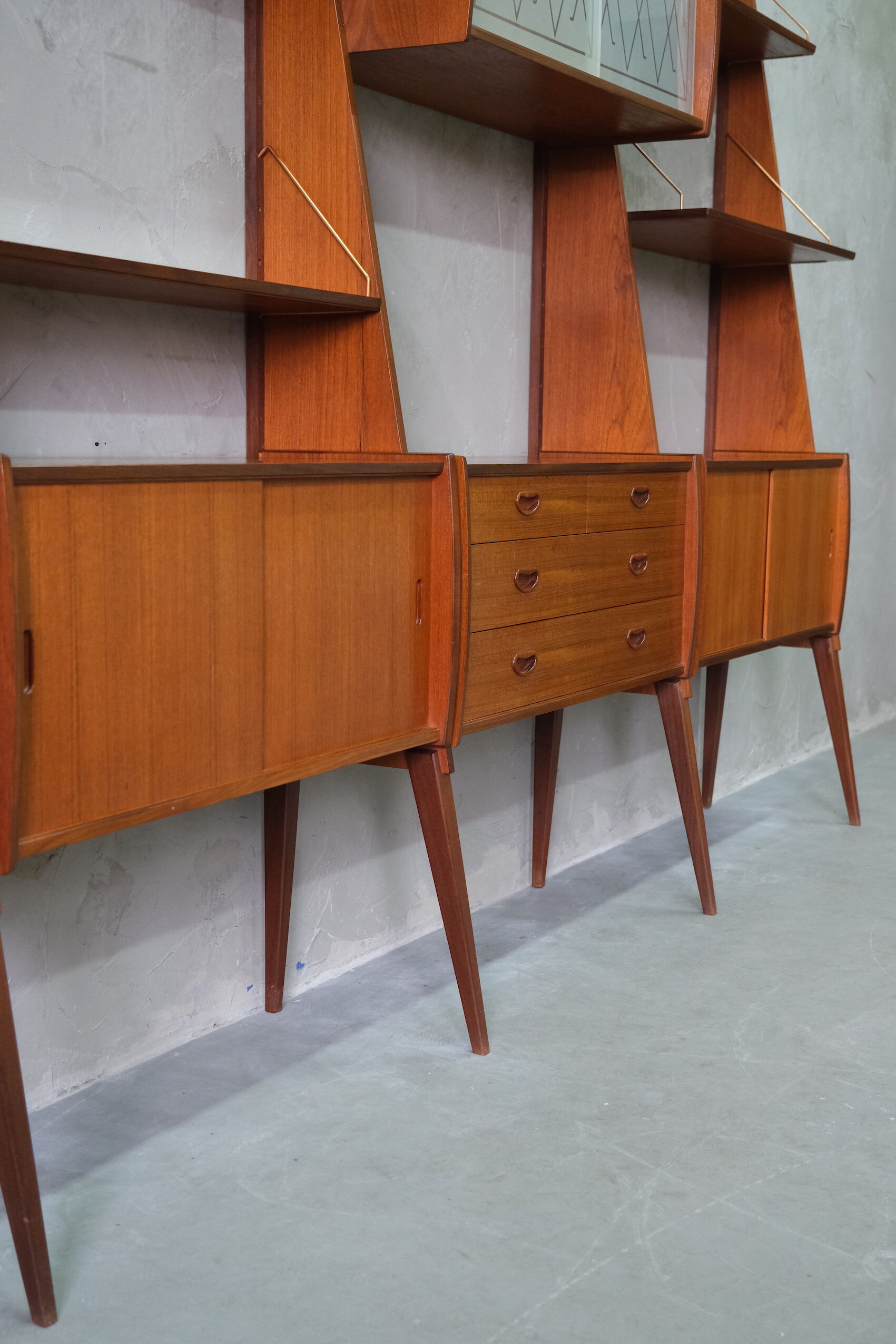 Mid Century Wall Unit by Einar Raknes, Norway 1960's