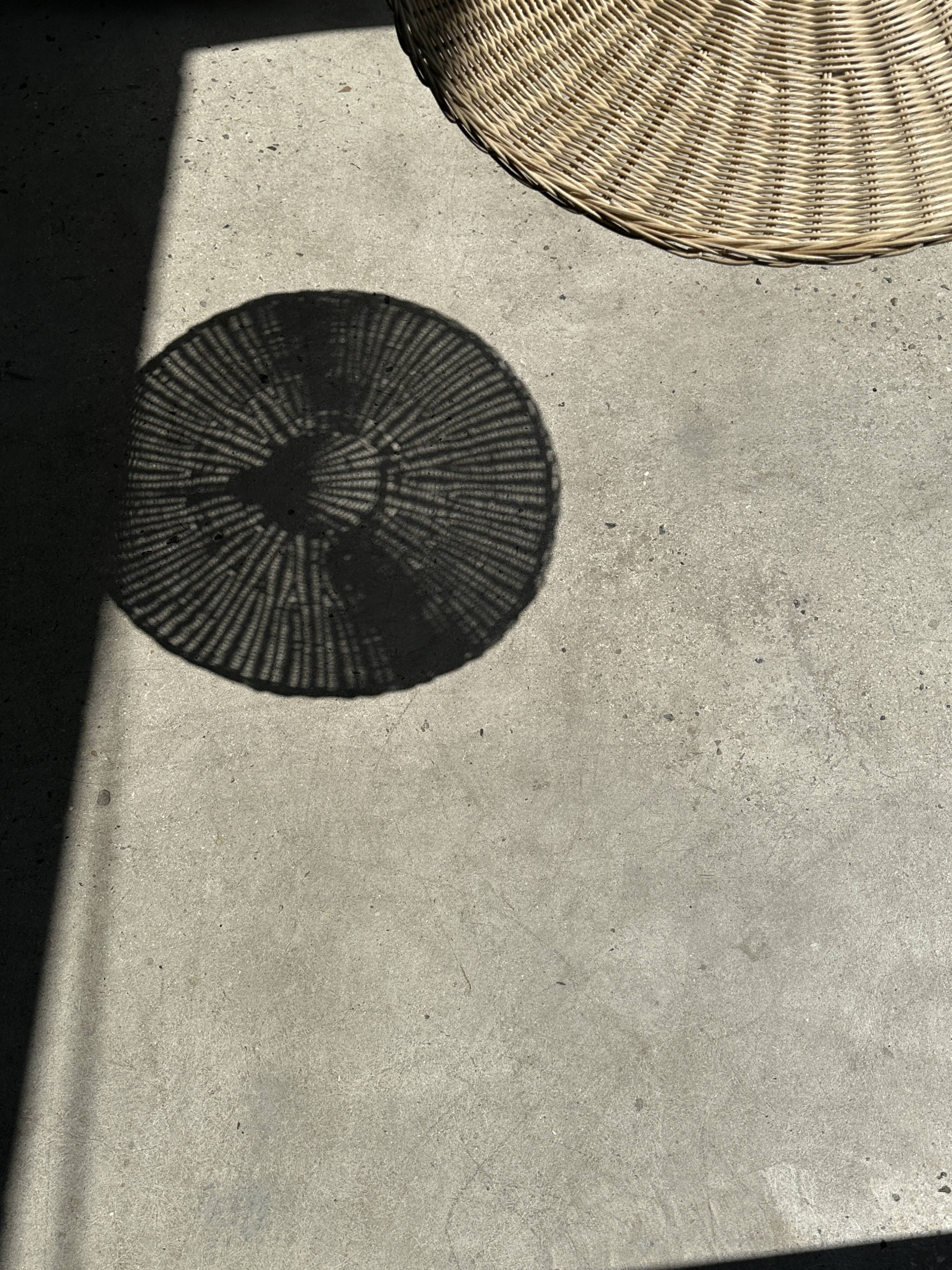 Suspension en rotin en forme chapeau D:60cm