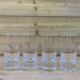 Set of 4 crystal tumbler glasses, Moser