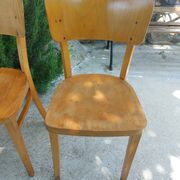 4 chaises bistrot, teinte claire