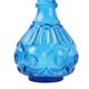 Carafe vintage verre bleu cobalt le smith glass co moon stars sixties usa 32cm
