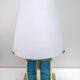 Pair of Contemporary Murano Glass and Brass Table Lamps