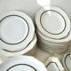 Porcelain plates for 12 people