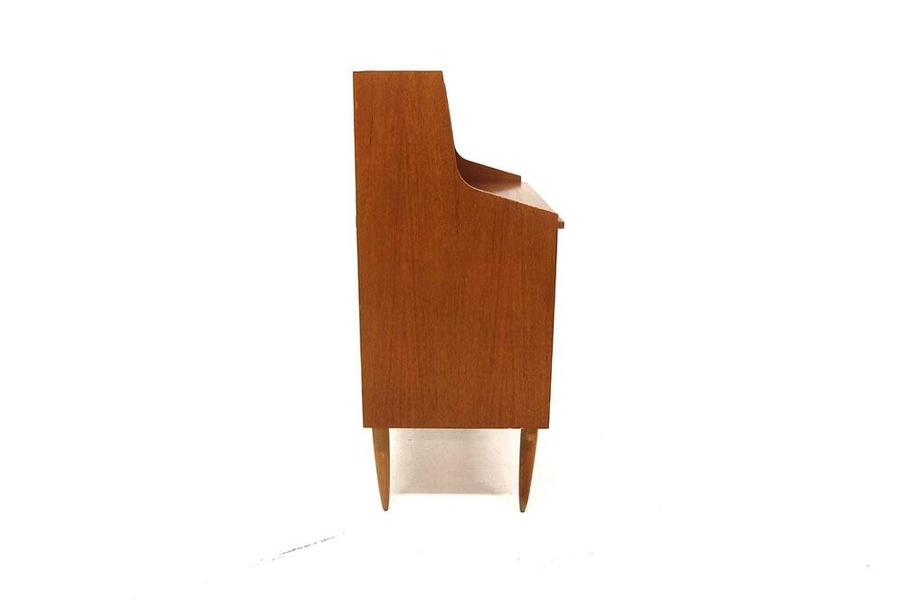 Secrétaire scandinave en teck, Suède, 1950
